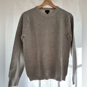 Heather Grey lightweight tuck stitch Sweater